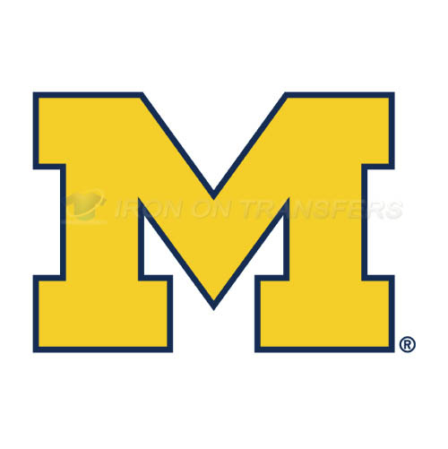 Michigan Wolverines Logo T-shirts Iron On Transfers N5075 - Click Image to Close